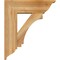 Ekena Millwork Imperial Traditional Rough Sawn Bracket w/ Offset Brace, Western Red Cedar, 8"W x 24"D x 28"H BKT0806X24X28IMP01RWR - alternate 2